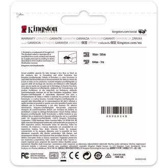 Kingston 32GB micSDHC Canvas Select Plus 100R A1 C10 kartica + SD adapter Kingston 32GB micSDHC Canvas Select Plus 100R A1 C10 kartica + SD adapter