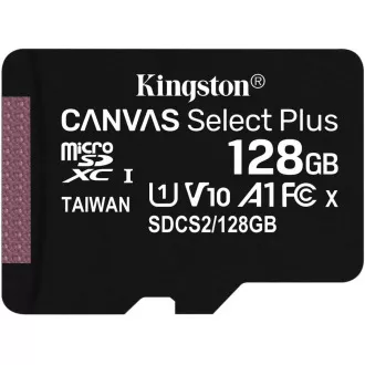 Kingston 128 GB micSDXC Canvas Select Plus 100R A1 C10 - 1 kom