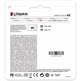 Kingston 128 GB micSDXC Canvas Select Plus 100R A1 C10 - 1 kom