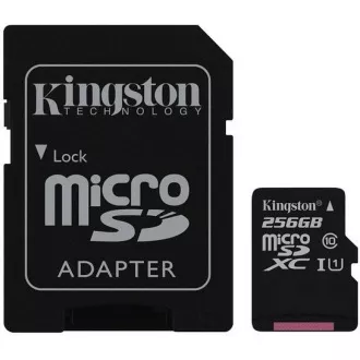 Kingston 256GB micSDXC Canvas Select Plus 100R A1 C10 kartica + SD adapter Kingston 256GB micSDXC Canvas Select Plus 100R A1 C10 kartica + SD adapter