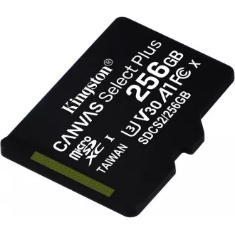 Kingston 256 GB micSDXC Canvas Select Plus 100R A1 C10 - 1 kom
