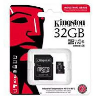 Kingston 32GB microSDHC Industrial C10 A1 pSLC kartica + SD adapter