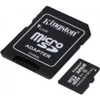 Kingston 32GB microSDHC Industrial C10 A1 pSLC kartica + SD adapter