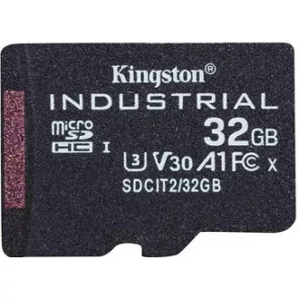 Kingston 32GB microSDHC Industrial C10 A1 pSLC kartica + SD adapter