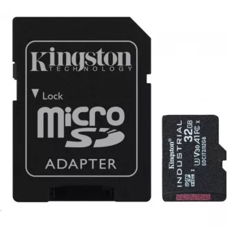 Kingston 32GB microSDHC Industrial C10 A1 pSLC kartica + SD adapter
