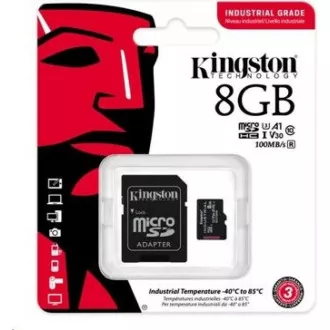 Kingston 8GB microSDHC Industrial C10 A1 pSLC kartica + SD adapter