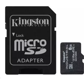 Kingston 8GB microSDHC Industrial C10 A1 pSLC kartica + SD adapter