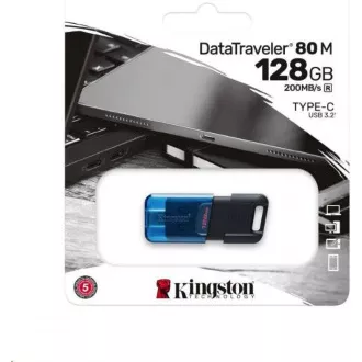 Kingston Flash Disk 128GB DataTraveler DT80 M (USB-C 3.2 Gen 1) Kingston Flash Disk 128GB DataTraveler DT80 M (USB-C 3.2 Gen 1)