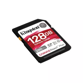 Kingston SDXC kartica 128GB Canvas React Plus, UHS-II, U3, V60, R:280/W:100MB/s
