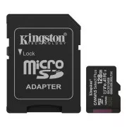 Kingston MicroSDXC kartica 128GB Canvas Select Plus, U1, V10, A1, SD adapter