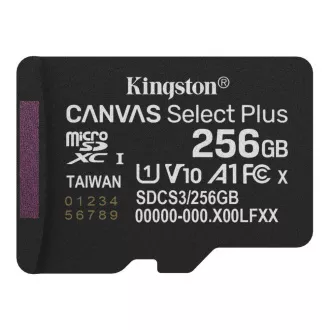 Kingston MicroSDXC kartica 256GB Canvas Select Plus, U1, V10, A1