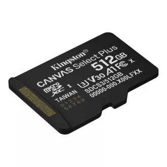 Kingston MicroSDXC kartica 512GB Canvas Select Plus, U3, V30, A1