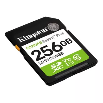 Kingston SDXC kartica 256GB Canvas Select Plus, U1, V10, A1