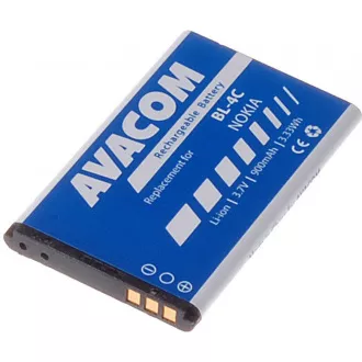 AVACOM baterija za mobitel Nokia 6300 Li-Ion 3, 7V 900mAh (zamjenska BL-4C) AVACOM baterija za mobitel Nokia 6300 Li-Ion 3, 7V 900mAh (zamjenska BL-4C)