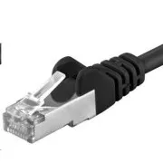 PREMIUMCORD Patch kabel CAT6a S-FTP, RJ45-RJ45, AWG 26/7 5m crni