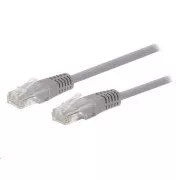 C-TECH kabel patchcord Cat5e, UTP, sivi, 1m