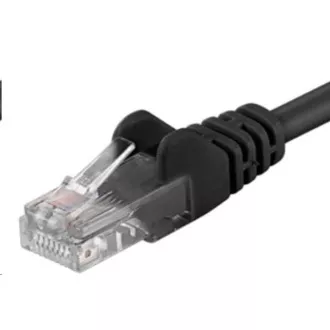 PREMIUMCORD Patch kabel UTP RJ45-RJ45 CAT5e 0,25m crni