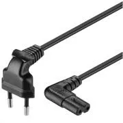 PREMIUMCORD Mrežni kabel 230V za magnetofon sa savijenim konektorima 1m