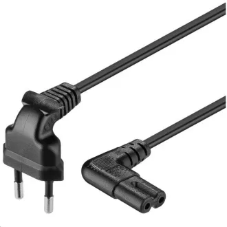 PREMIUMCORD Mrežni kabel 230V za magnetofon sa savijenim konektorima 1m