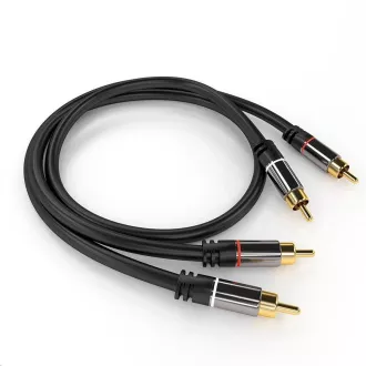 PREMIUMCORD kabel, 2x CINCH-2x CINCH M/M, 5m