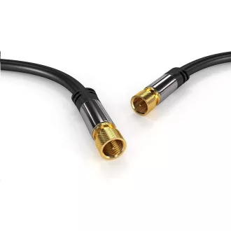 PREMIUMCORD kabel, satelitska antena F muška - F muška (135 dB) 4x oklopljena 3 m PREMIUMCORD kabel, satelitska antena F muška - F muška (135 dB) 4x oklopljena 3 m