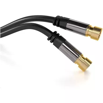 PREMIUMCORD kabel, satelitska antena F muška - F muška (135 dB) 4x oklopljena 3 m PREMIUMCORD kabel, satelitska antena F muška - F muška (135 dB) 4x oklopljena 3 m