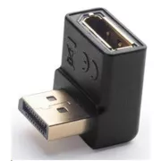 PremiumCord DisplayPort 1.2 adapter okrenut prema dolje 90°, muški/ženski, pozlaćeni konektori