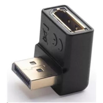PremiumCord DisplayPort 1.2 adapter okrenut prema dolje 90°, muški/ženski, pozlaćeni konektori