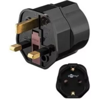 Goobay Travel adapter za UK utičnicu i uređaje s češkim utikačem i uzemljenjem