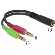 PREMIUMCORD adapter 4-polni jack3, 5 mm za slušalice i mikrofon, 30 cm