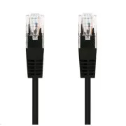 C-TECH kabel patchcord Cat5e, UTP, crni, 3m
