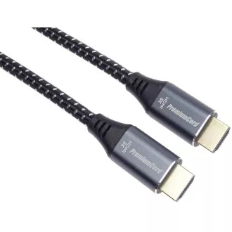 PREMIUMCORD kabel HDMI 2.1 velike brzine + Ethernet kabel 8K@60Hz, pozlaćeni konektori, 0,5m
