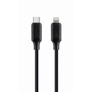 GEMBIRD Kabel USB 2.0 Type-C to Ligtning (CM/8pinM), 1.5m, podatkovni, crni
