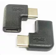 PremiumCord adapter USB-C/muški - C/ženski savijen 90°