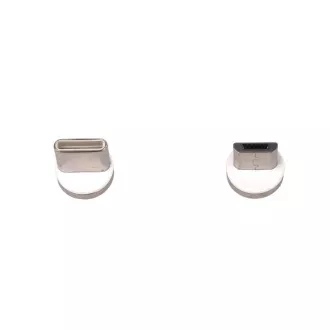 PremiumCord Magnetic micro USB i USB-C kabel za punjenje i prijenos podataka, 1 m, srebrni