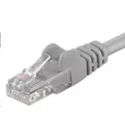 PremiumCord Patch kabel UTP RJ45-RJ45 CAT6 0,1m sivi