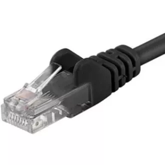 PremiumCord Patch kabel UTP RJ45-RJ45 CAT6 1,5m crni