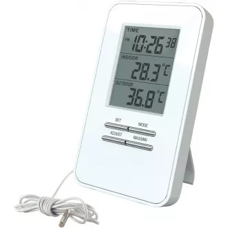 Solight termometar, temperatura, veliki displej, datum, vrijeme, bijeli Solight termometar, temperatura, veliki displej, datum, vrijeme, bijeli