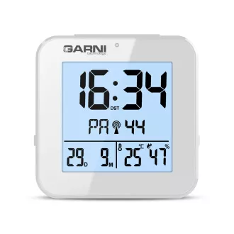 GARNI 138W - digitalna budilica s termometrom i higrometrom, bijela GARNI 138W - digitalna budilica s termometrom i higrometrom, bijela