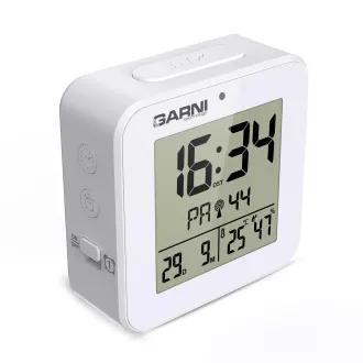GARNI 138W - digitalna budilica s termometrom i higrometrom, bijela GARNI 138W - digitalna budilica s termometrom i higrometrom, bijela