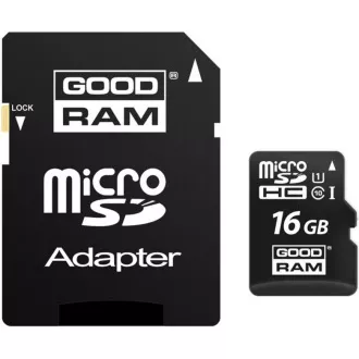 GOODRAM MicroSDHC kartica 16GB M1AA, UHS-I Class 10, U1 + adapter