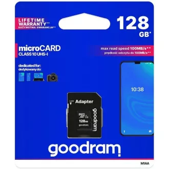GOODRAM MicroSDXC kartica 128GB M1AA, UHS-I Class 10, U1 + adapter