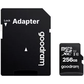 GOODRAM microSDXC kartica 256 GB M1AA (R: 100 / W: 10 MB / s), UHS-I Class 10, U1 + adapter