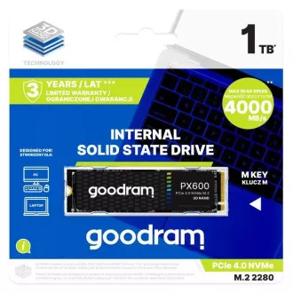 GOODRAM SSD PX600 250GB, PCIe Gen4x4, M.2 2280, (O: 5000/Š: 1700MB/s) GOODRAM SSD PX600 250GB, PCIe Gen4x4, M.2 2280, (O: 5000/Š: 1700MB/s)