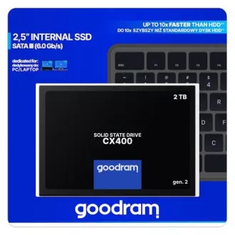 GOODRAM SSD CX400 Gen2 2TB, SATA III, 2.5", (R:550/W:500MB/s)