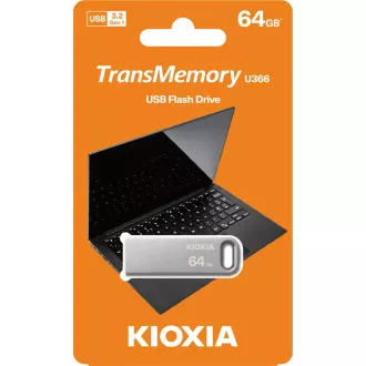 KIOXIA TransMemory Flash disk 64GB U366, srebrni KIOXIA TransMemory Flash disk 64GB U366, srebrni