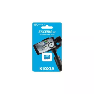 KIOXIA microSDXC kartica EXCERIA G2 128GB, UHS-I U3 V30, s adapterom