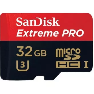SanDisk MIcroSDHC kartica 32GB Extreme PRO (100MB/s, Class 10 UHS-I V30) + adapter