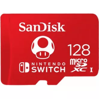 SanDisk MicroSDXC kartica 128 GB za Nintendo Switch (R: 100 / W: 90 MB / s, UHS-I, V30, U3, C10, A1) licencirani proizvod, Super Mario