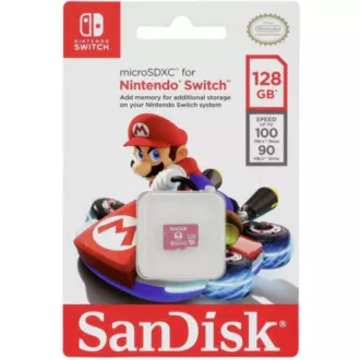 SanDisk MicroSDXC kartica 128 GB za Nintendo Switch (R: 100 / W: 90 MB / s, UHS-I, V30, U3, C10, A1) licencirani proizvod, Super Mario